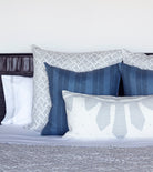 Averylily Big Island Euro Sham in Driftwood and Ocean.