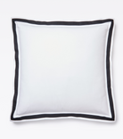 Averylily Border Frame Euro Sham in Basalt. 510-thread count pure cotton percale.
