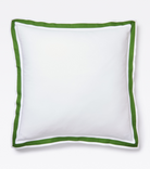 Averylily Border Frame Euro Sham in Palm. 510-thread count pure cotton percale.