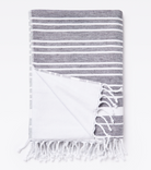 Averylily Swim, Surf + Sand Fouta Cotton Beach Towel in Basalt.