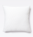 Averylily pure cotton matelassé Euro Sham. Each sham features a herringbone design that is unique to Averylily. Shown here in Cloud.