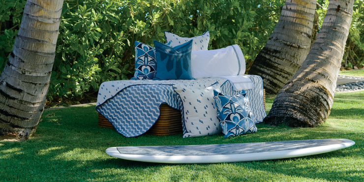 Blockprint Surfer Quilts + Shams | Averylily